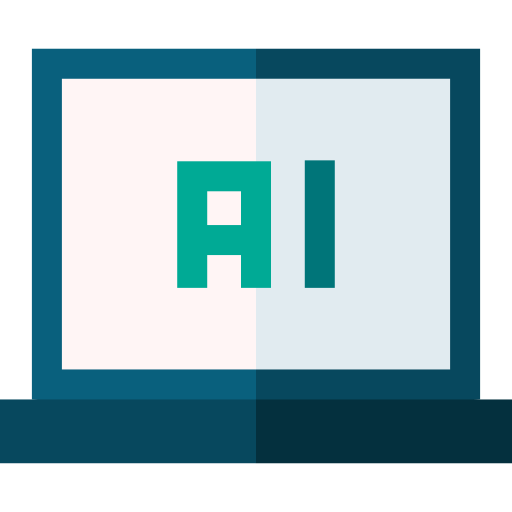 kunstmatige intelligentie Basic Straight Flat icoon