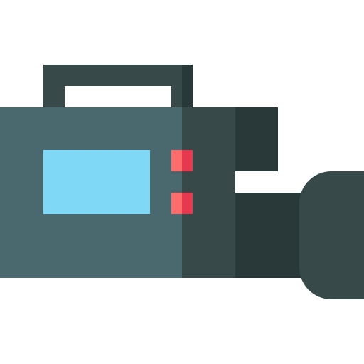 비디오 카메라 Basic Straight Flat icon