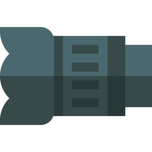 lente de la cámara Basic Straight Flat icono