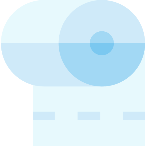 화장지 Basic Straight Flat icon