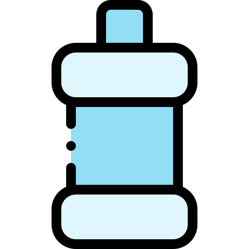 Mouthwash Detailed Rounded Lineal color icon