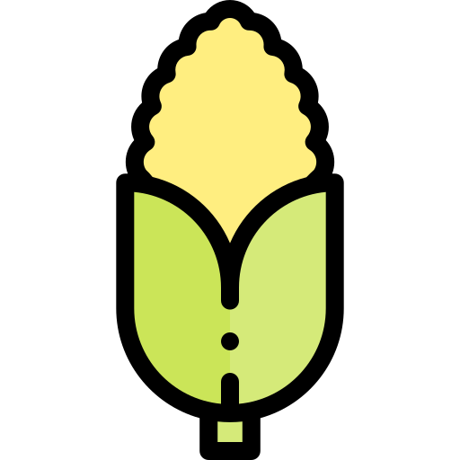 옥수수 Detailed Rounded Lineal color icon