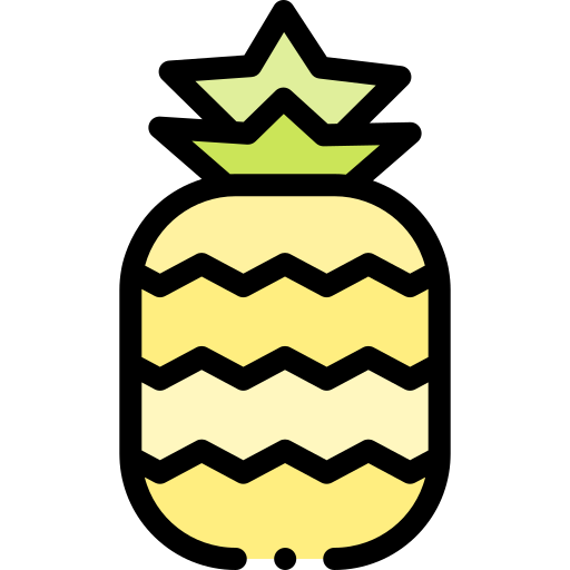 ananas Detailed Rounded Lineal color icon