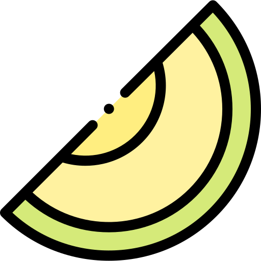 Melon Detailed Rounded Lineal color icon