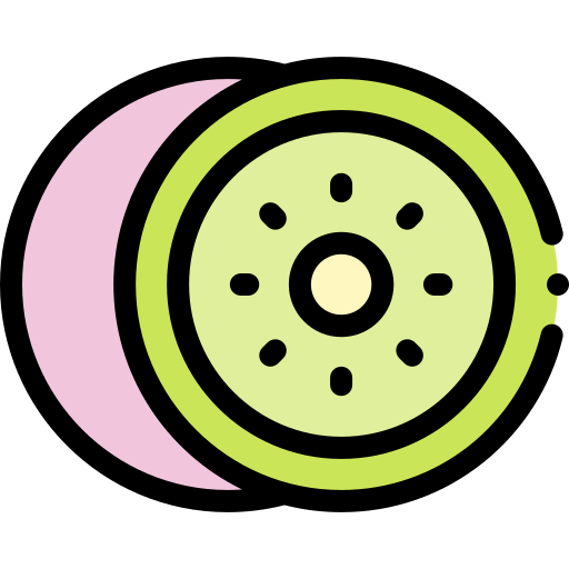 Kiwi Detailed Rounded Lineal color icon