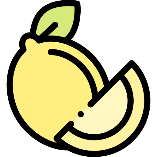 Lemon Detailed Rounded Lineal color icon