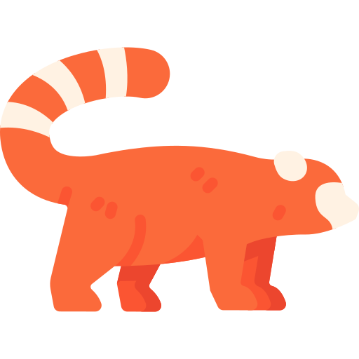 czerwona panda Special Flat ikona