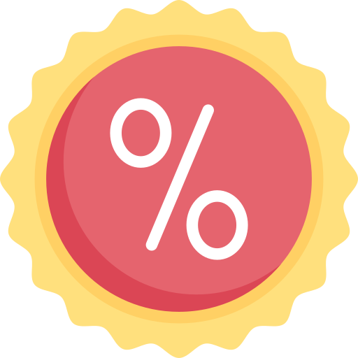 percentage Special Flat icoon