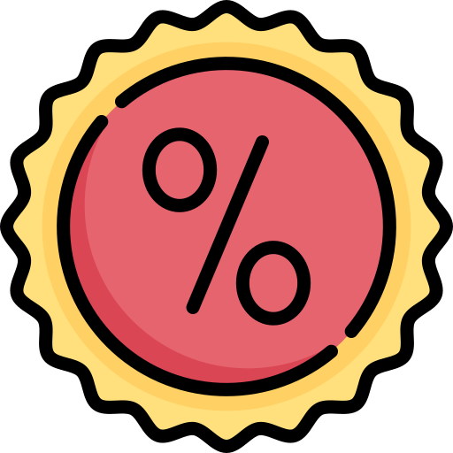 Percentage Special Lineal color icon