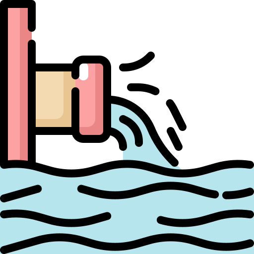 Water pipe Generic Outline Color icon
