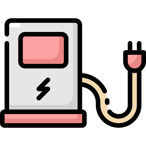 elektrisch station Generic Outline Color icoon