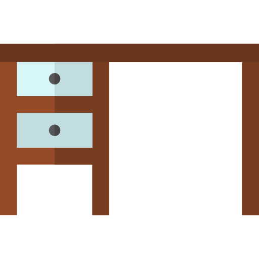 Desk Basic Straight Flat icon