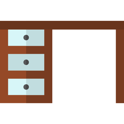 Desk Basic Straight Flat icon