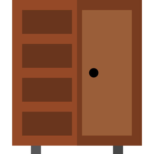 Closet Basic Straight Flat icon
