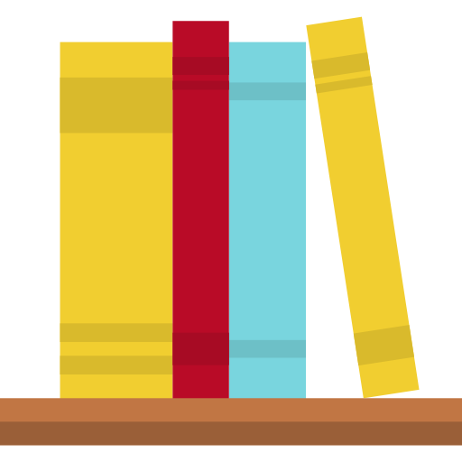 estante para libros Basic Straight Flat icono