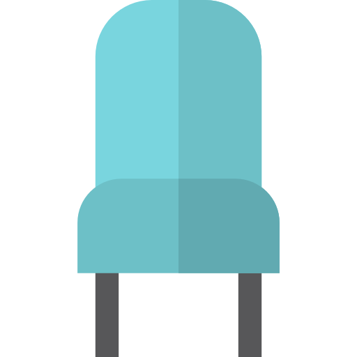 cadeira Basic Straight Flat Ícone