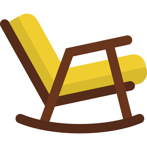 schommelstoel Basic Straight Flat icoon