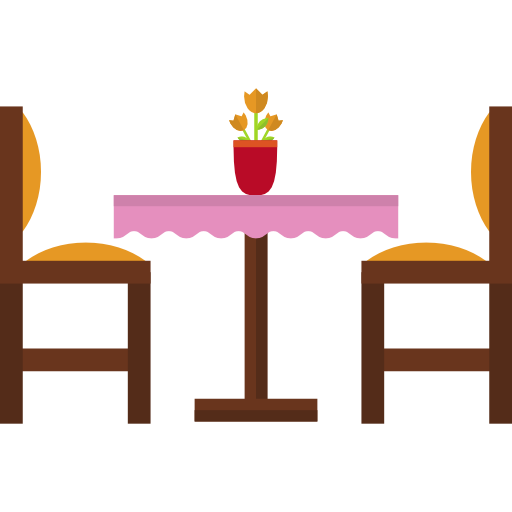 Dining room Basic Straight Flat icon