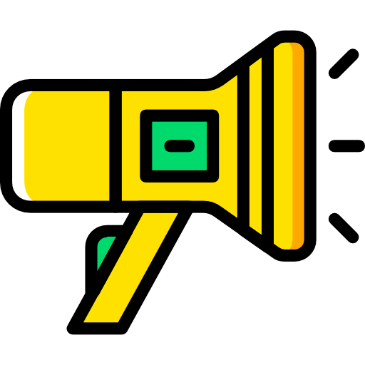Megaphone Basic Miscellany Yellow icon