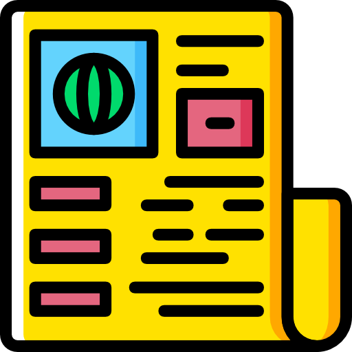 Newspaper Basic Miscellany Yellow icon