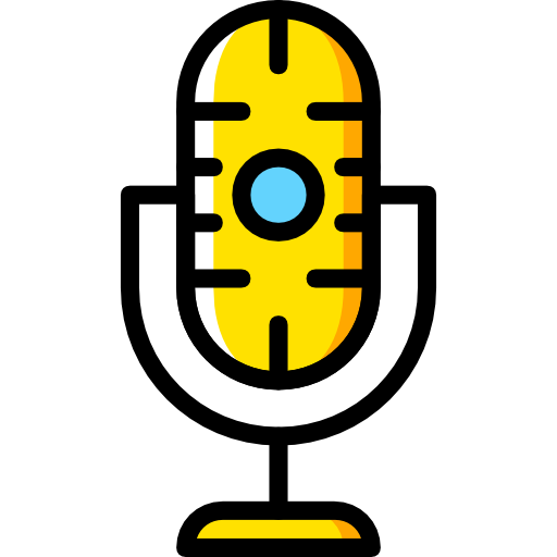 마이크로폰 Basic Miscellany Yellow icon