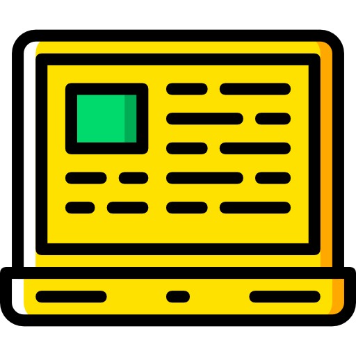 laptop Basic Miscellany Yellow icon