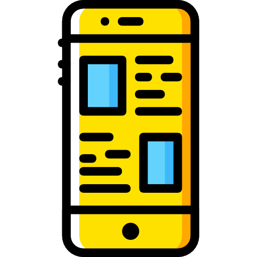 téléphone intelligent Basic Miscellany Yellow Icône