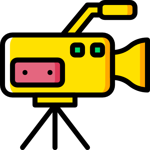 Video camera Basic Miscellany Yellow icon
