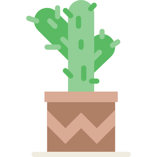 Cactus Basic Miscellany Flat icon