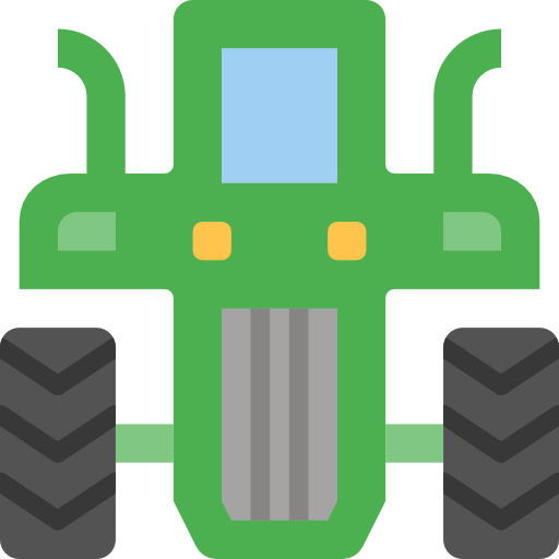 Tractor Basic Miscellany Flat icon