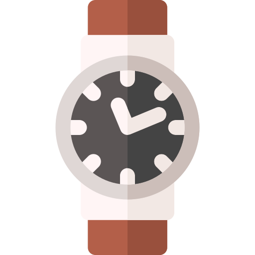 horloge Basic Rounded Flat icoon