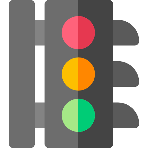 Traffic lights Basic Rounded Flat icon