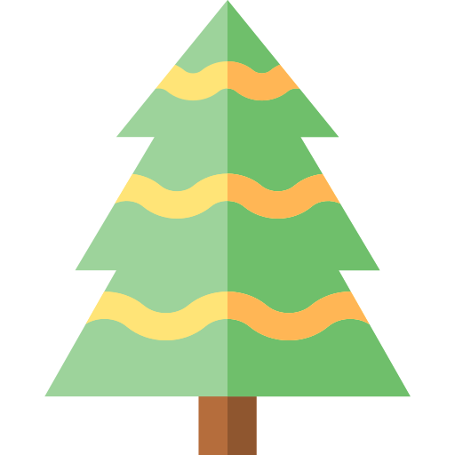 albero di natale Basic Straight Flat icona