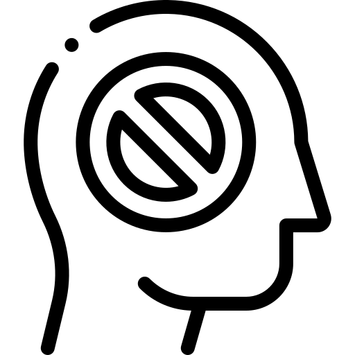 interdire Detailed Rounded Lineal Icône