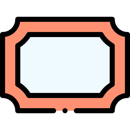 cadre Detailed Rounded Lineal color Icône