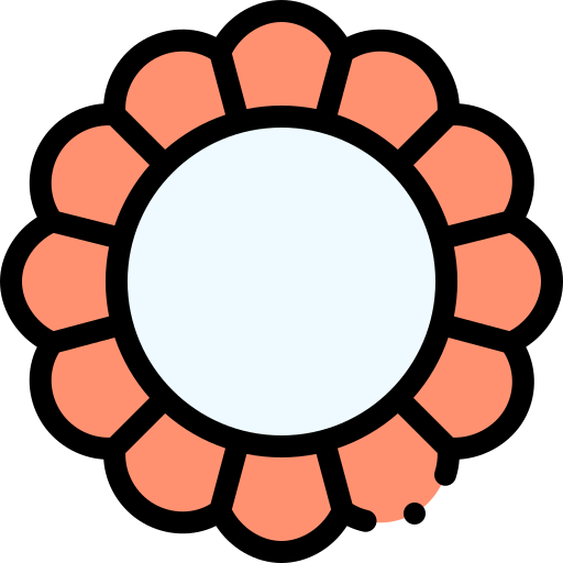 フレーム Detailed Rounded Lineal color icon