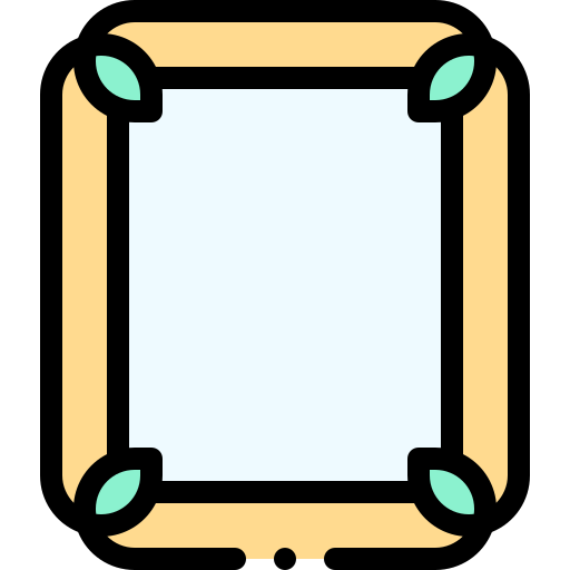 Frame Detailed Rounded Lineal color icon