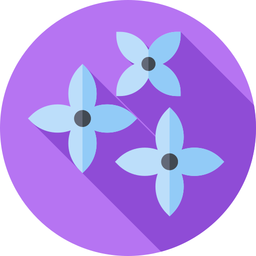 bloemen Flat Circular Flat icoon