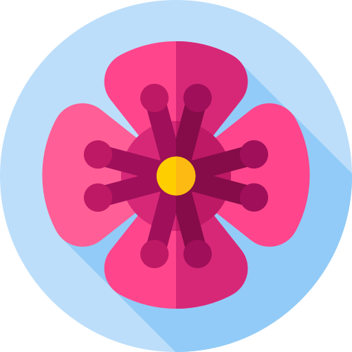 kwiaty Flat Circular Flat ikona