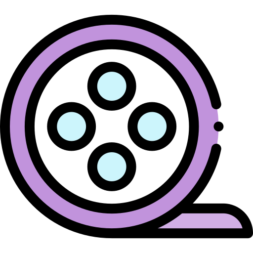 filmstreifen Detailed Rounded Lineal color icon