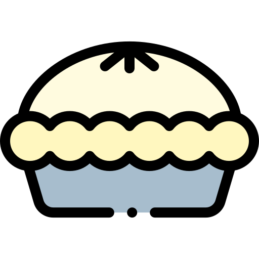 Pie Detailed Rounded Lineal color icon