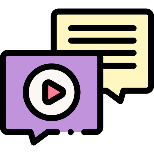 videochat Detailed Rounded Lineal color icono