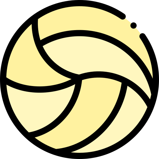 voleyball Detailed Rounded Lineal color icon