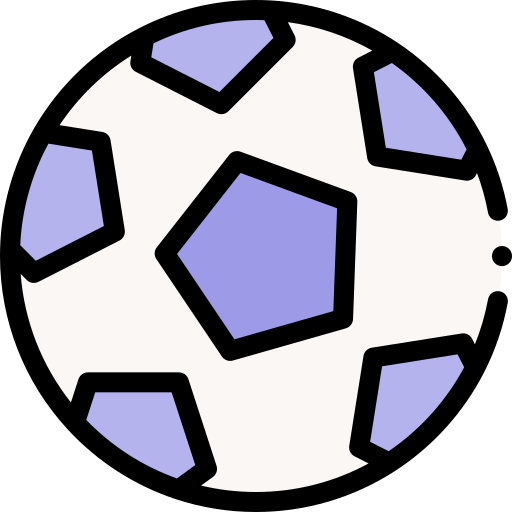 축구 공 Detailed Rounded Lineal color icon