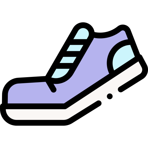 laufschuhe Detailed Rounded Lineal color icon