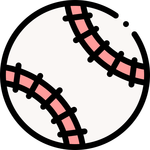 base-ball Detailed Rounded Lineal color Icône