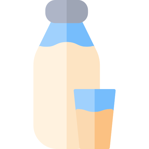 lait Basic Rounded Flat Icône