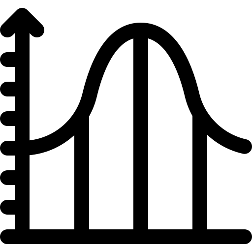 statistieken Basic Rounded Lineal icoon