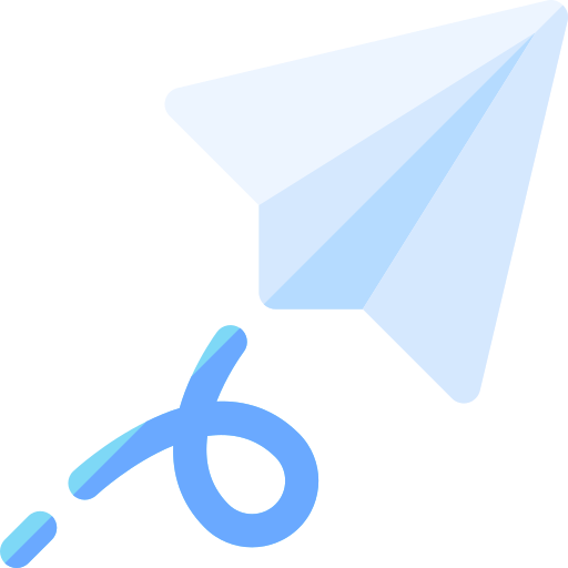 avion de papel Basic Rounded Flat icono