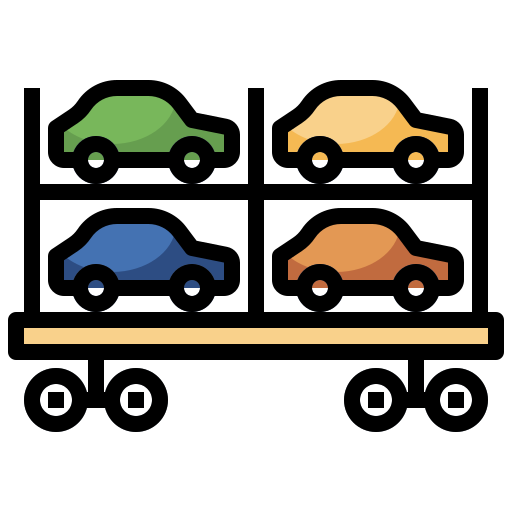 logistik lieferung Surang Lineal Color icon